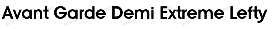 Avant Garde Demi Extreme Lefty字体转换